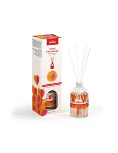 Prady Ambientador Mikado Corazon de Melocoton - Flacon de Cristal 100 ml et Varitas Difusoras