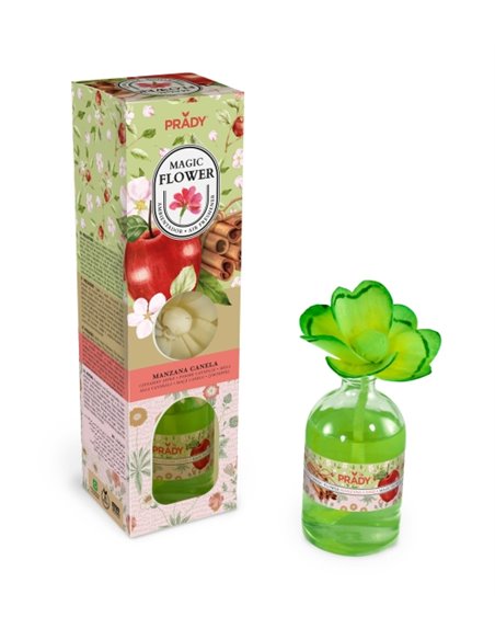 Prady Ambientador Magic Flower Manzana Canela - Flacon de Cristal 100ml