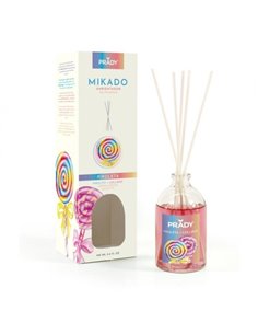 Prady Ambientador Mikado Piruleta - Flacon de Cristal 100 ml et Varitas Difusoras