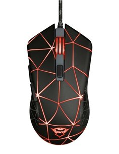 Trust Gaming GXT 133 Locx Souris USB 4000dpi - 6 Botones - Iluminacion LED - Câble Tressé de 1.80m - Usage Ambidiestro - Couleur