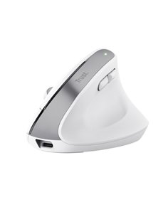 Trust Ergo BayoII+ Clavier Inalambrico - Sensor Optico Réglable Entre 800 et 2400 DPI - 6 Botones - Notificaciones LED - Multidi