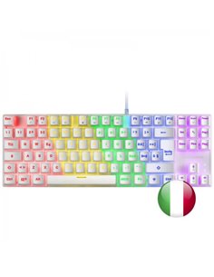 Mars Gaming MK80 Clavier Gaming Mecanico - Compact TKL - Iluminacion RGB - Teclas Imborrables - Switches Antipolvo - Multiplataf