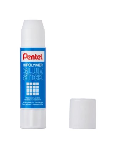 Pentel Hi-Polymer Pegamento en Barra 25gr - Facile Aplicacion - Idéal Pour Bureau, Maison et Colegio - Transparent