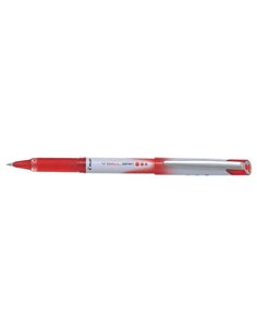 Pilot Stylo à bille de Encre Liquida V Ball Grip 07 - Pointe de Bola Conica 0.7mm - Trait 0.5mm - Grip de Goma - Couleur Rouge