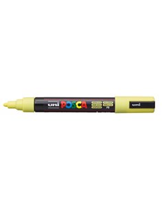 Posca PC-5M Marqueur de Pintura - Pointe de Polyester 1.8-2.5mm - Encre Base al Eau - Résistant à la Luz - Couleur Jaune Sol