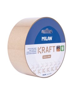 Milan Precinto de Papier Kraft - 50mm x 50m - Couleur Marron