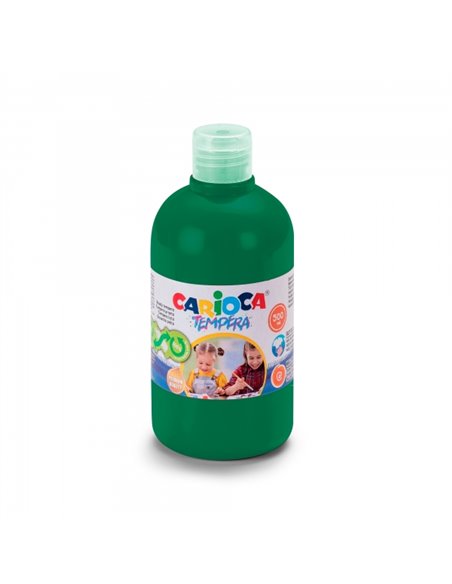 Carioca Botella de Tempera 500ml - Couleurs Superlavables - Faciles de Mezclar - Aplicable en Materiales Porosos - Haute Opacida