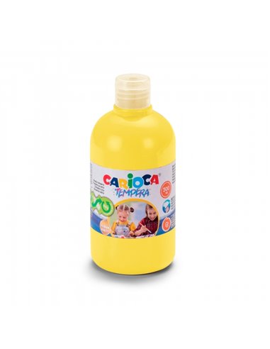 Carioca Botella de Tempera 500ml - Couleurs Superlavables - Faciles de Mezclar - Aplicable en Materiales Porosos - Haute Opacida