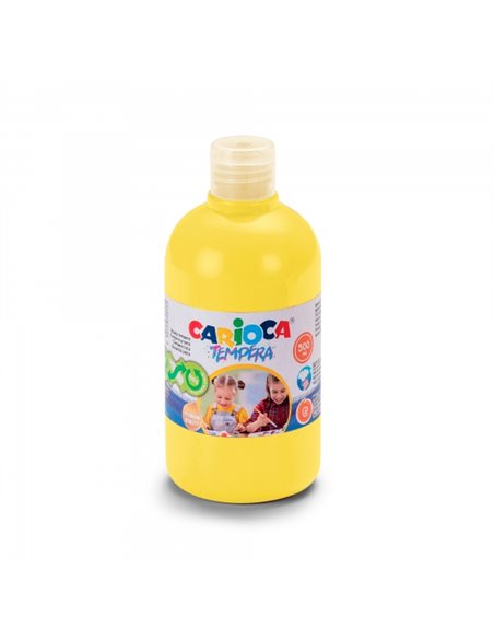 Carioca Botella de Tempera 500ml - Couleurs Superlavables - Faciles de Mezclar - Aplicable en Materiales Porosos - Haute Opacida
