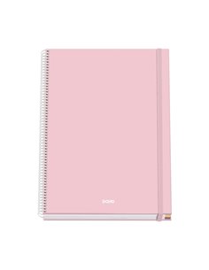Dohe Serenity Cahier Spirale A4 100 Feuilles Microperforadas Cuadricula 5mm - Couverture rigide Carton Forrado - Fermeture de Go