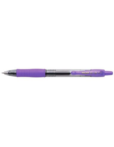 Pilot Stylo à bille de Gel G2 Rollerball Retractil - Rechargeable - Pointe de Bola Ronde 0.7mm - Trait 0.32mm - Grip Ergonomique