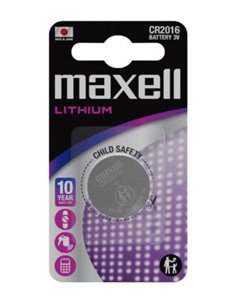 Maxell Pack de 1 Pila Litio de Boton CR2016 3V