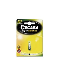 Cegasa A27 Pack de 1 Pila Alcalina A27 12V - Haute Tecnologia - Fiabilidad - Elevado Rendimiento - Maximas Prestaciones