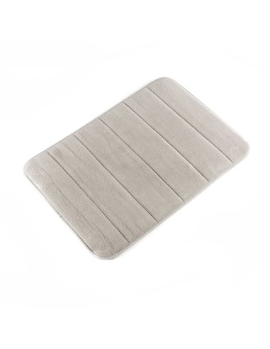 Innovagoods Alfombra de Aseo Viscoelastica - Antidérapant - Superabsorbente - Facile Nettoyage - 55x40x1cm - Couleur Blanc