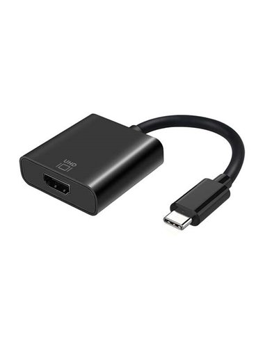 Aisens Conversor USB-C à HDMI 4K@60HZ - USB-C/M-HDMI/H - 15cm - Couleur Noir