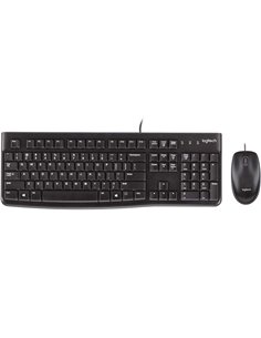 Logitech MK120 Pack USB Clavier + Souris 1000dpi 3 Botones - Usage Ambidiestro - Couleur Noir