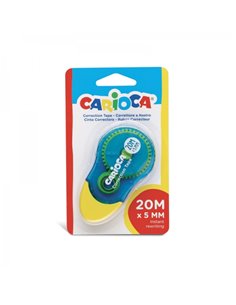Carioca Correcteur de Ruban 20mx5mm - Idéal Pour Cualquier Tipo de Papier - Couleur Blanc