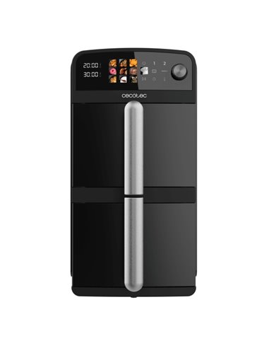 Cecotec Cecofry DuoLevel 10000 Freidora de Aire Double - Potencia 2400W - Capacité 10L - Temperatura Regulable - Écran Tactil - 