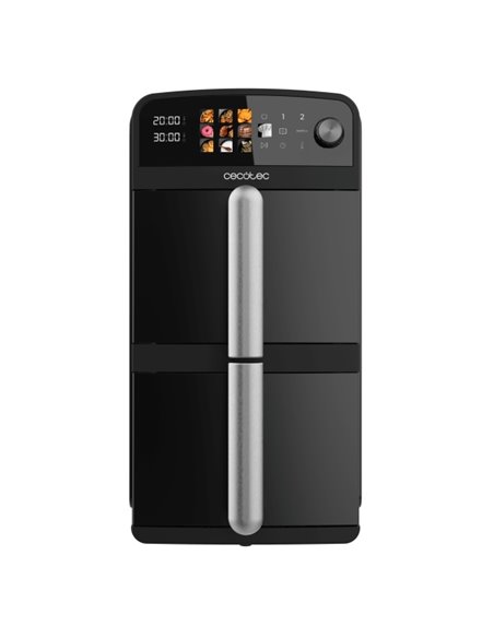 Cecotec Cecofry DuoLevel 10000 Freidora de Aire Double - Potencia 2400W - Capacité 10L - Temperatura Regulable - Écran Tactil - 