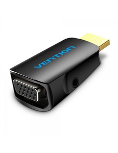 Vention Adaptateur Conversor HDMI Mâle à VGA Femelle Avec Audio Jack 3.5mm - Couleur Noir
