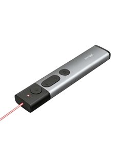 Trust Kazun Presentador Laser Inalambrico - 4 Botones - Radio de Accion 30m - Laser Couleur Rouge - Aluminium