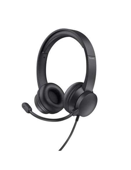 Trust Ayda Écouteurs Avec Microfono - Diadema Réglable - Almohadillas Acolchadas - Control de Volume en Auricular - Câble de 1.8