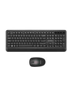 Unykach UK39 Pack de Clavier Inalambrico Compact + Souris Inalambrico 1600dpi, 3 Botones, Usage Ambidiestro - Disposicion Portug