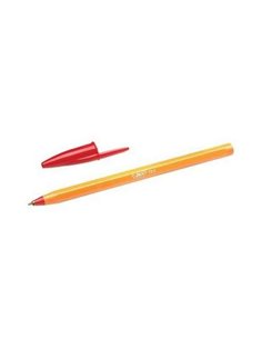 Bic Orange Original Fine Stylo à bille de Bola - Pointe Ronde de 0.8mm - Trait de 0.30mm - Encre Avec Base de Aceite - Corps Ora