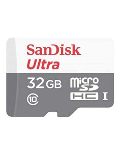 Sandisk Ultra Carte Micro SDHC 32GB UHS-I U1 Clase 10 100MB/s + Adaptateur SD