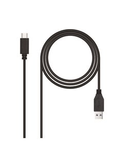Nanocable Câble USB-C 3.1 Gen 2 10Gbps Mâle à USB-À Mâle 1m