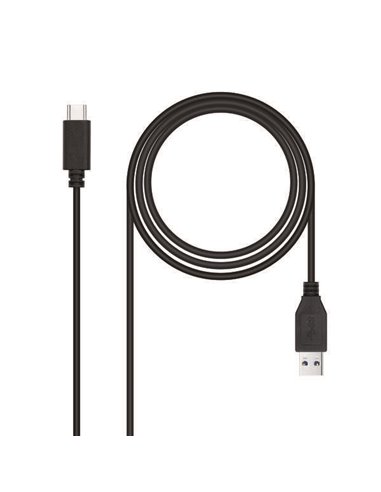 Nanocable Câble USB-C 3.1 Gen 2 10Gbps Mâle à USB-À Mâle 1m