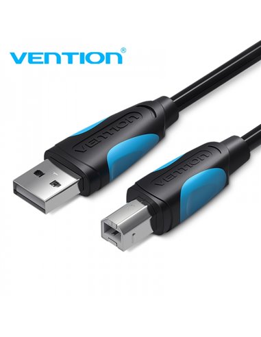 Vention Câble USB 2.0 Mâle à USB-B Mâle Pour Imprimante - 2m - 480mbps - Couleur Noir