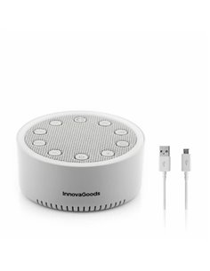 Innovagoods Slewel Maquina de Ruido Blanc - Autonomie 60min - Relajacion Avec Luz et Sonido - Batterie 400mAh - Antidérapant - A