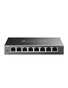 TP-Link Switch Easy Smart - 8 puertos Gigabit - Plug & Play - Carcasa Metalica - Tecnologia Vert
