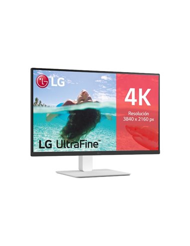 LG UltraFine Monitor LED 27" IPS UltraHD 4K HDR10 - 60Hz - Respuesta 5ms - Angulo de Vision 178º - 16:9 - HDMI, DisplayPort - VE