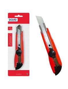 Dohe Cutter de Plastico Résistant - Cuchillas Tronzables de Acier - Système de Bloqueo de Haute Sécurité - Guia Metalica
