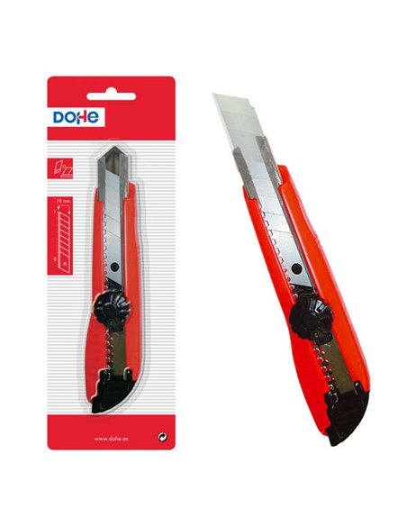 Dohe Cutter de Plastico Résistant - Cuchillas Tronzables de Acier - Système de Bloqueo de Haute Sécurité - Guia Metalica