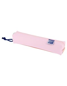 Oxford Live & Go Étui Cuadrado Pequeño - Material Acolchado - Goma Élastique Pour unirlo al Cahier - Couleur Rose