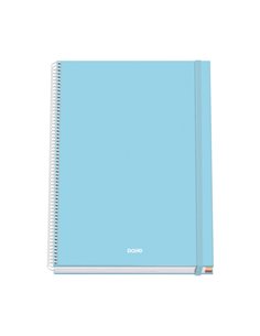 Dohe Serenity Cahier Spirale A4 100 Feuilles Microperforadas Cuadricula 5mm - Couverture rigide Carton Forrado - Fermeture de Go