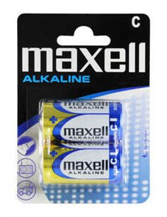 Maxell Pack de 2 Pilas Alcalinas LR14 C