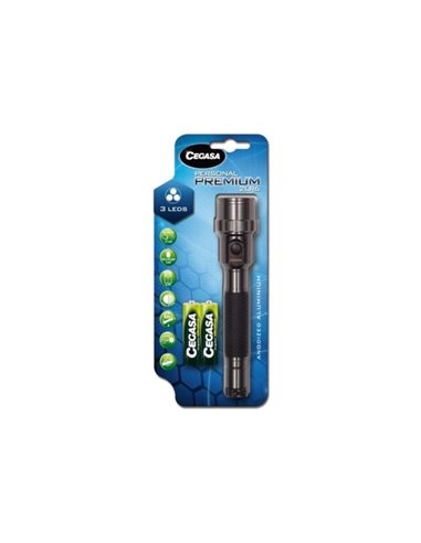 Cegasa Personal Premium Linterna 20lm - Fabricada en Aluminium Anodizado - Resistencia à Golpes et Humedad - Funciona Avec 2 Pil