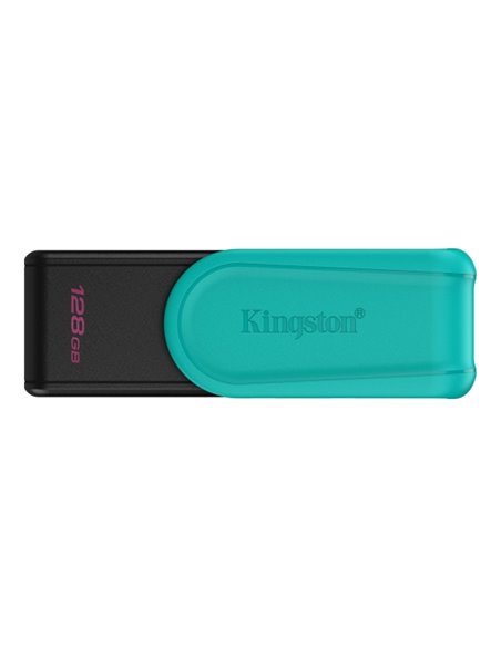 Kingston DataTraveler Exodia Memoria USB 128GB - USB 3.2 Gen 1 - Couvercle Giratoria - Couleur Turquoise