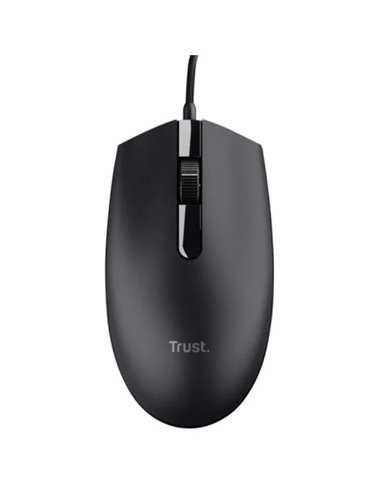 Trust TM101 Eco Souris USB 1200dpi - Fabricado Avec 50% de Plasticos Reciclados - 3 Botones - Usage Ambidiestro - Câble de 1.60m