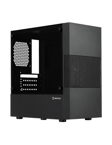Unykach Aero C25 Boîte MicroATX - Alimentation 500W Incluida - Taille Disco Soportado 3.5", 2.5" - USB-À 3.0 et Audio