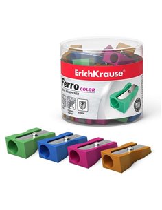 Erichkrause Ferro Couleur Sacapuntas de Aluminium Avec Agarre Ergonomique - Orificio de 8mm - Cuchilla de Acier al Carbono - Cou