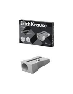 Erichkrause Ferro Sacapuntas de Aluminium Avec Agarre Ergonomique - Orificio de 8mm - Cuchilla de Acier al Carbono - Couleur Alu