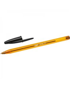 Bic Cristal Original Fine Stylo à bille de Bola - Pointe Ronde de 0.8mm - Trait de 0.30mm - Encre Avec Base de Aceite - Transluc