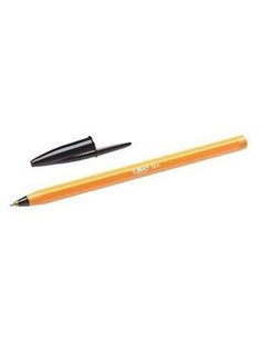 Bic Orange Original Fine Stylo à bille de Bola - Pointe Ronde de 0.8mm - Trait de 0.30mm - Encre Avec Base de Aceite - Corps Ora