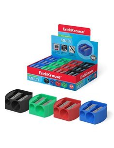 Erichkrause Multi - Sacapuntas de Plastico Avec Dos Orificios - Diametros de 8mm et 11mm - Couleur Assorti