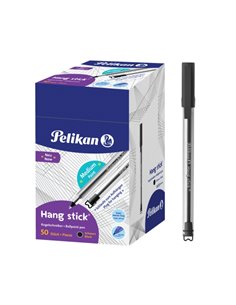 Pelikan Hang Stick Stylo à bille de Bola - Trait de 1mm - Capuchon Antiasfixia - Corps Triangular Ergonomique - Gancho - Encre à